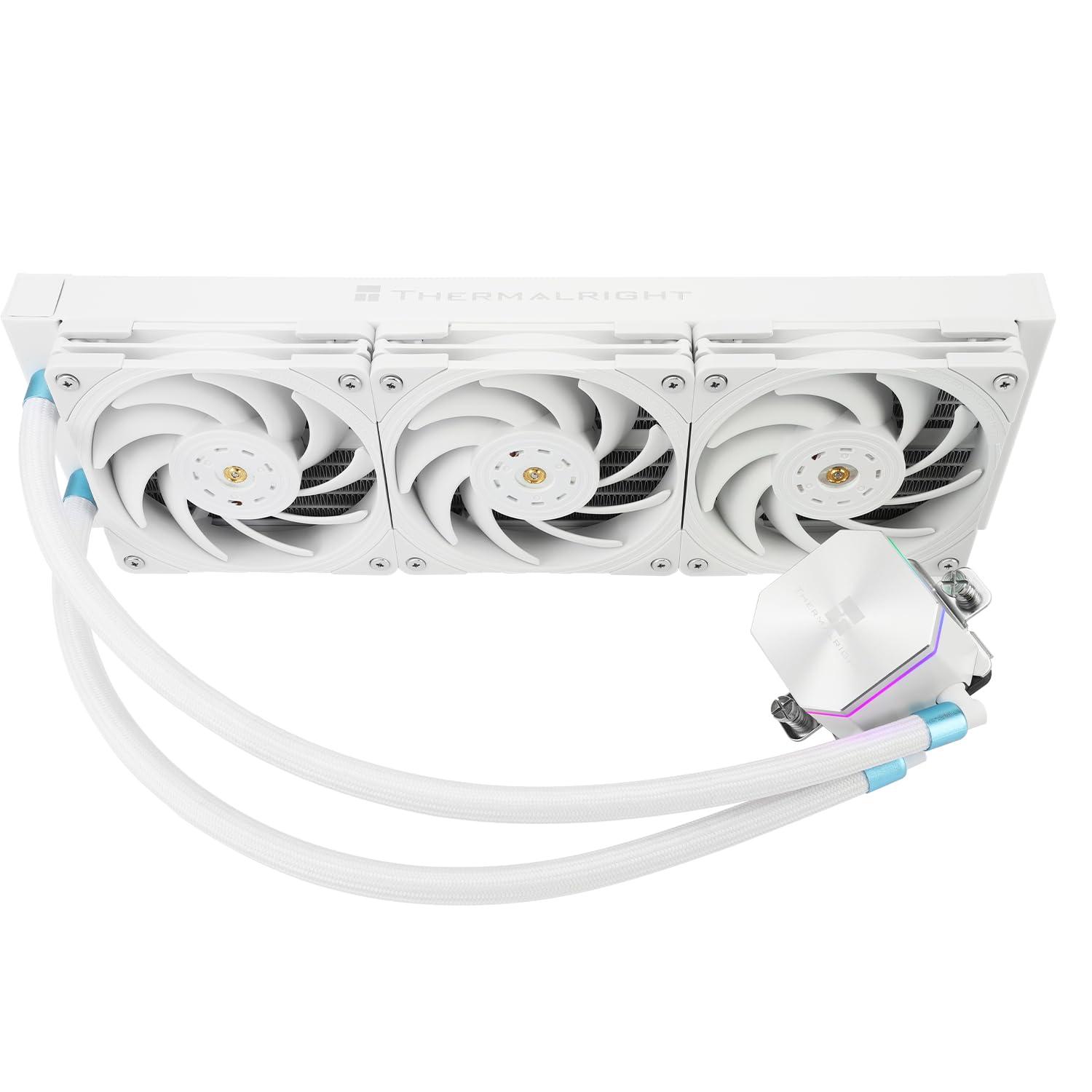 Thermalright Thermalright Frozen Edge 360 White Liquid CPU Water Cooler with 120mm PWM Fan,360 White Cold Row Specification,Integrated Water-Cooler Heatsink for AMD/AM4/AM5,Intel LGA1700/1150/1151/1200/2011