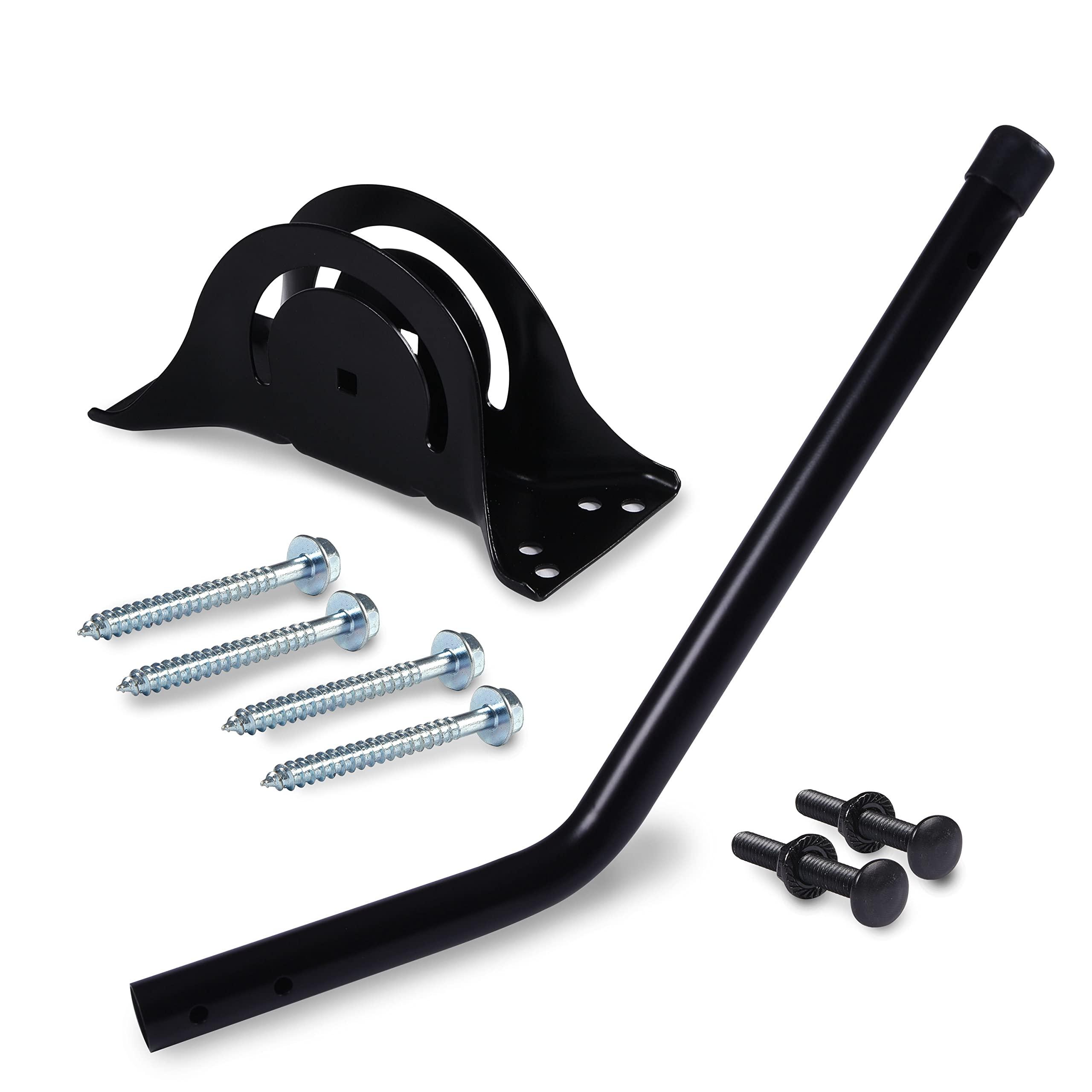 RCA RCA TV Antenna Mount - Universal, Adjustable, Outdoor and Attic TV Antenna Mast. 18.8-Inch Steel J-Pole with Adjustable Bracket, Weatherproof, Mounting Hardware Included, Black (VH119E)