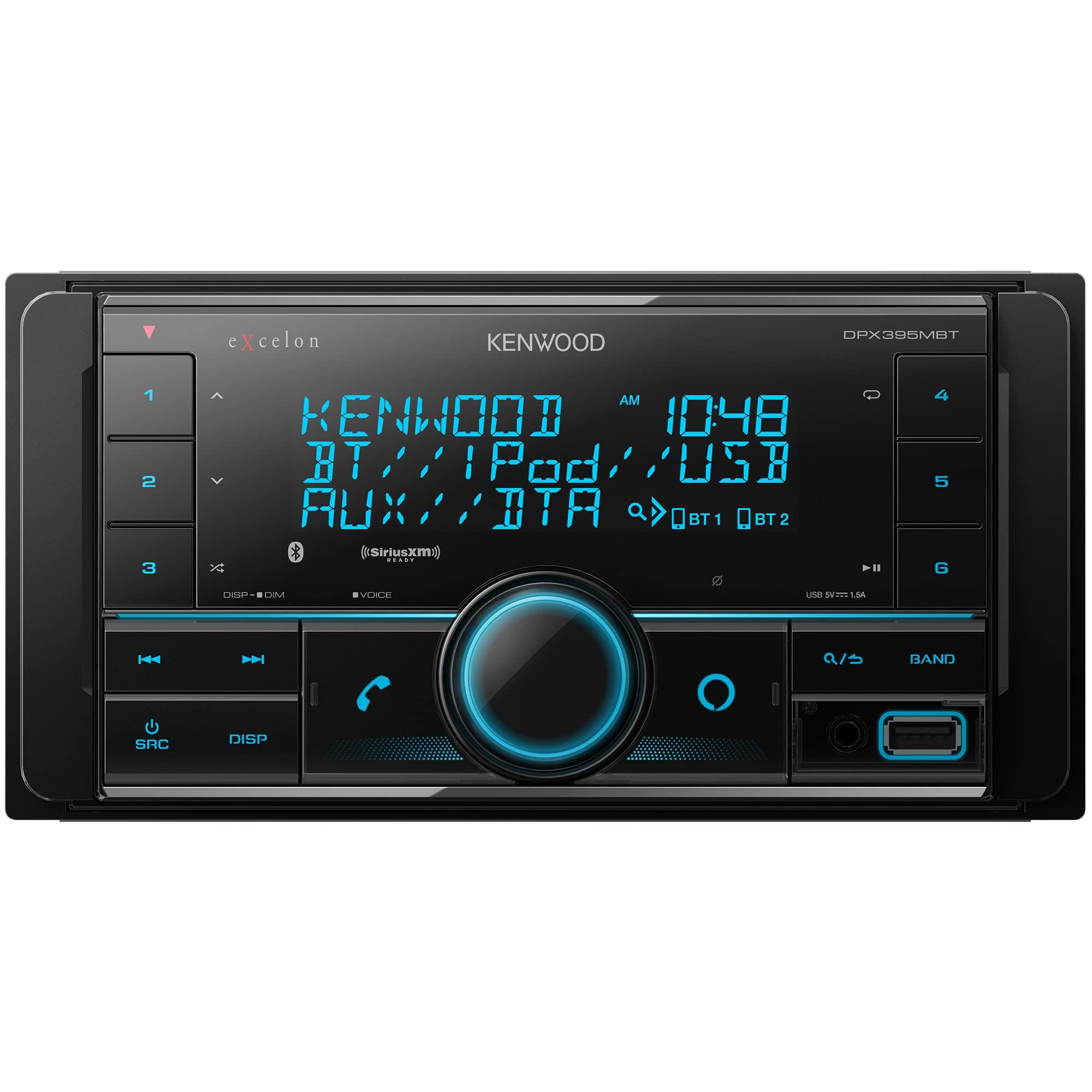 Kenwood Kenwood DPX395MBT Double DIN in-Dash Digital Media Receiver with Bluetooth (Does not Play CDs) | Mechless Car Stereo Receiver | Amazon Alexa Ready - Black