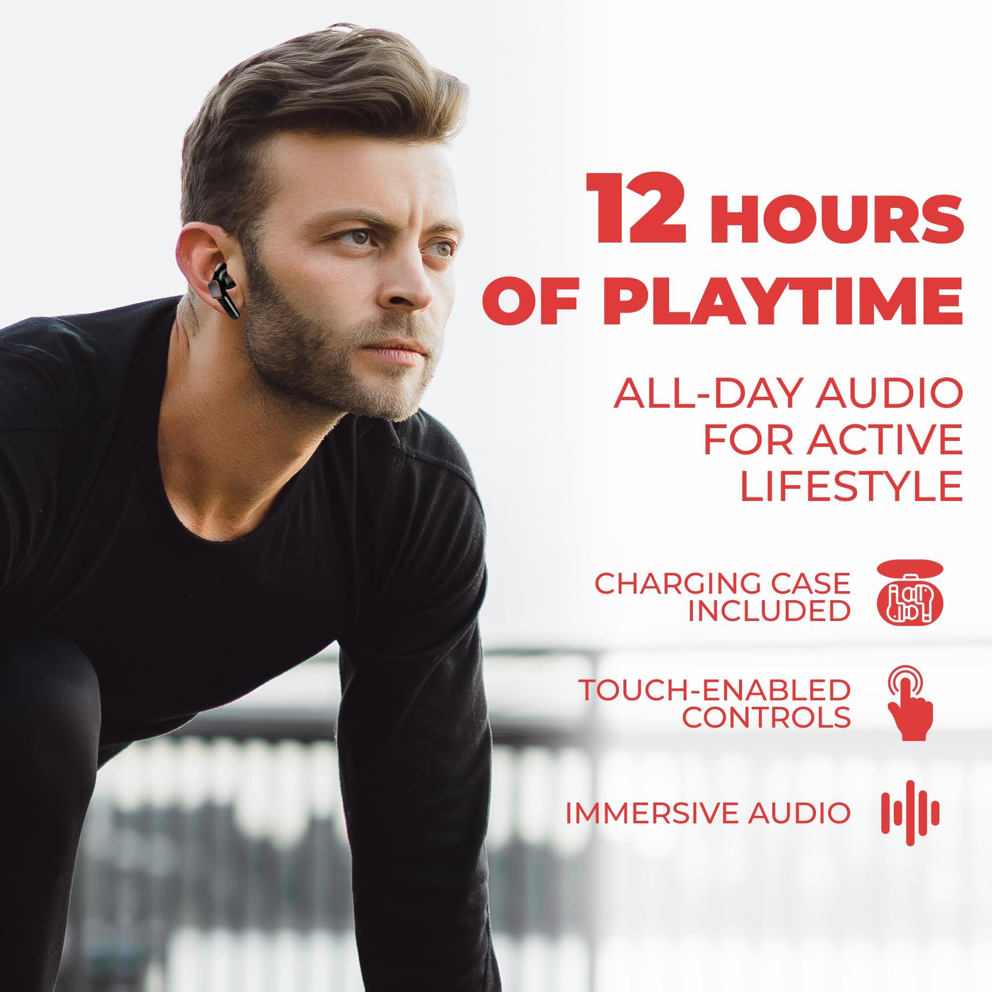 Coby Coby CD Player Portable CD Player with Bluetooth & Wireless Earbuds, Wired Earbuds, FM Radio, AUX, MP3 Anti-Skip CD Player for Home, Car, Rechargeable Ear Buds, Lightweight