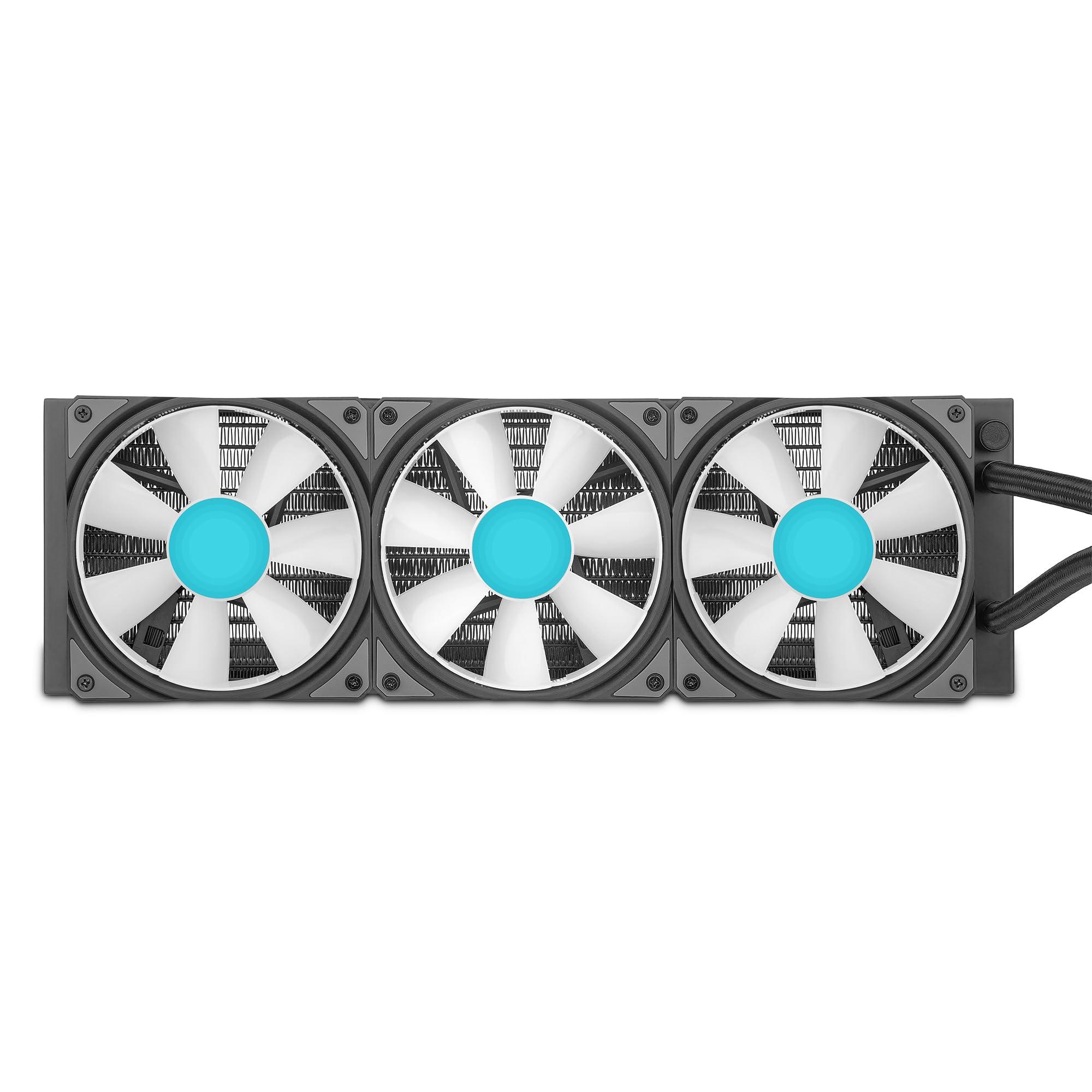 YEYIAN Yeyian CPU Liquid Cooling System PC Gaming Series for Quiet Desktop Computer | 3 RGB 360mm Fans | 2000 RPM | (New 2023)