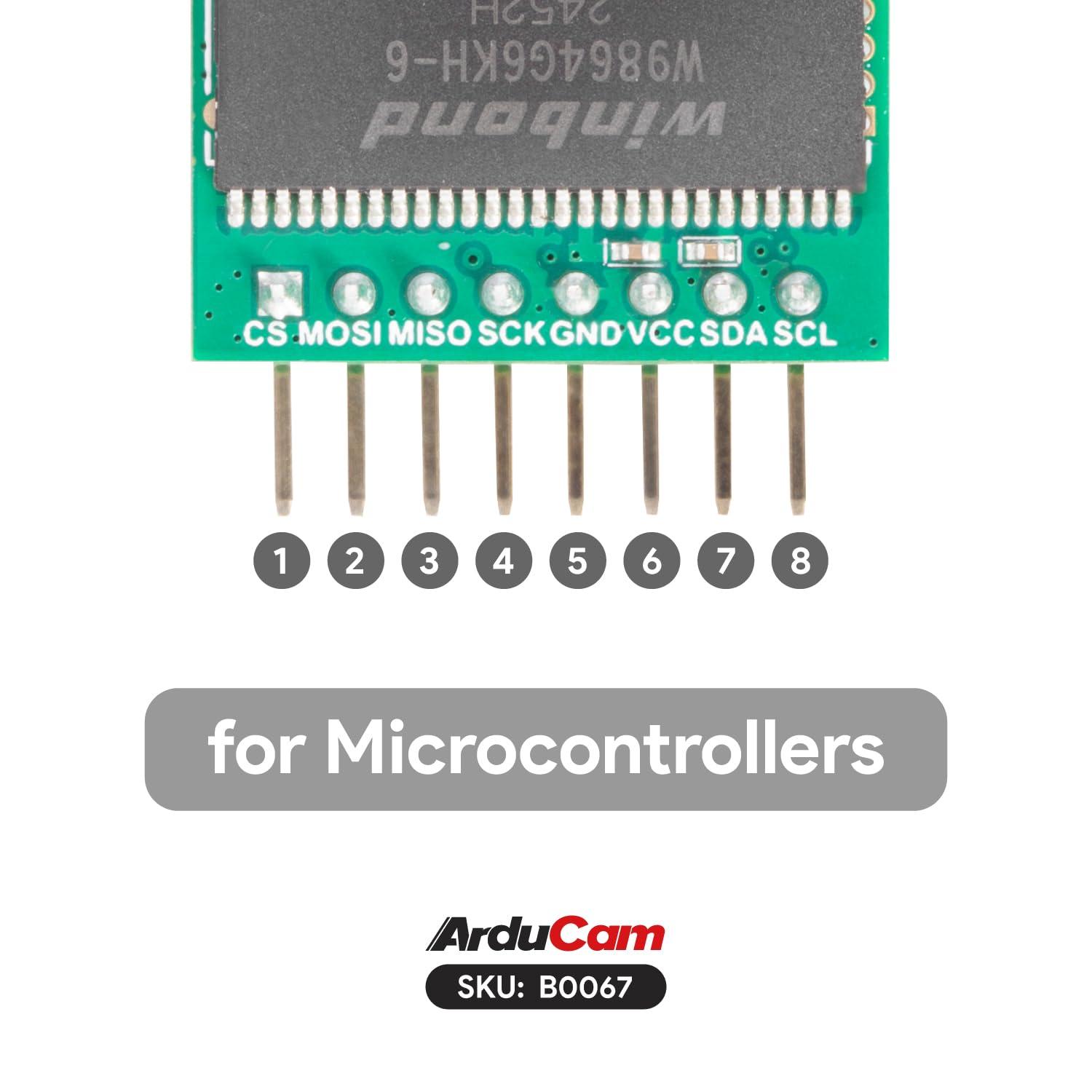 Arducam Arducam Mini Module Camera Shield with OV2640 2 Megapixels Lens Compatible with Arduino UNO Mega2560 Board and Raspberry Pi Pico