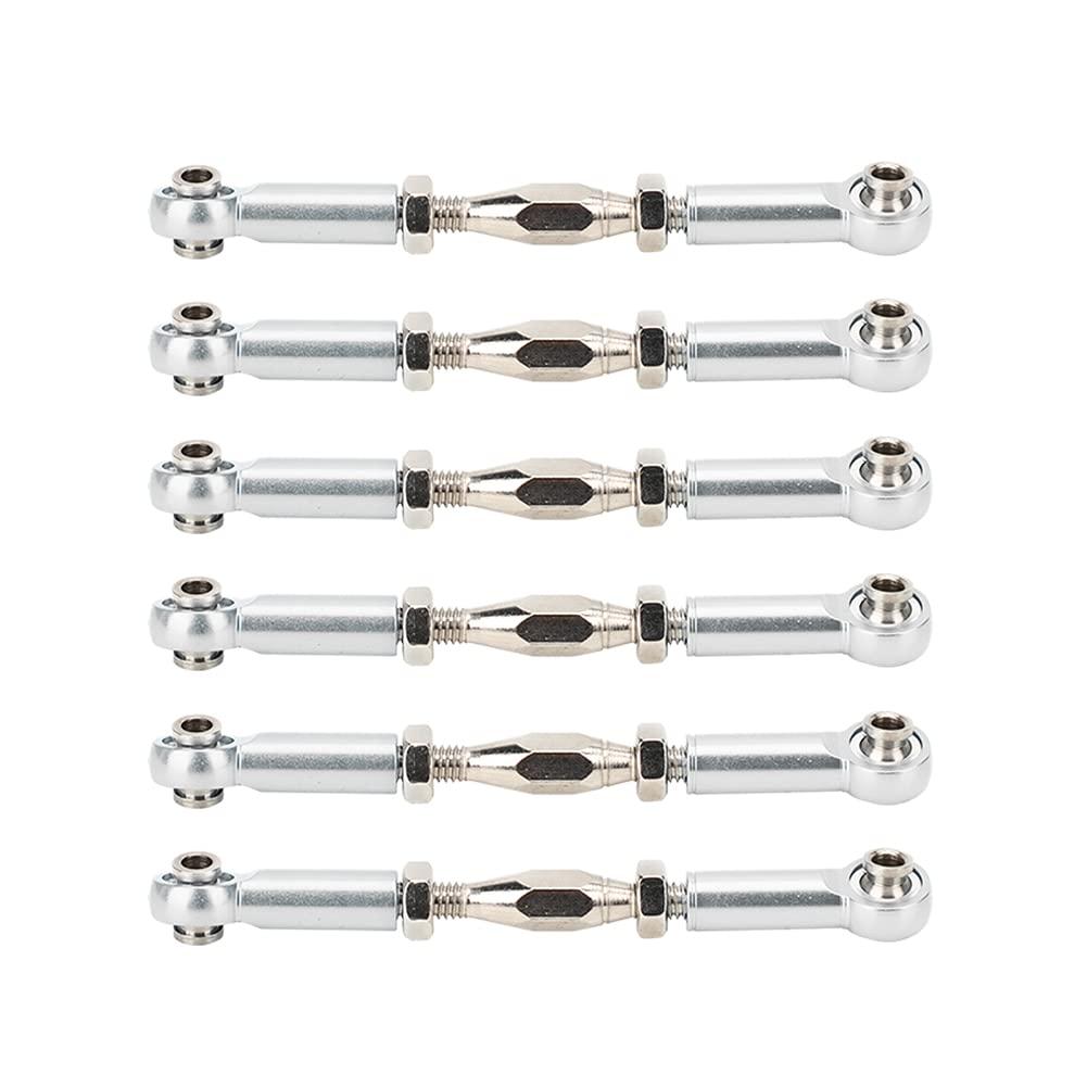 MUNEFE MUNEFE RC Stee Links, RC Car Push Rod, RC Stee Rod Links, Suitable for Ensu The Reliable Performance of Your Rc Model(Sier)