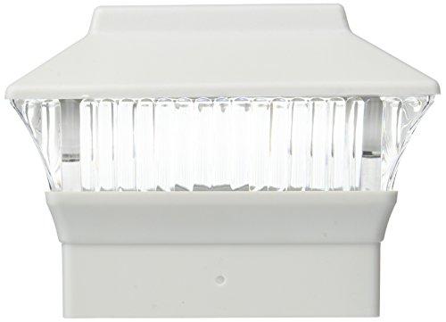 GSL GSL SS-GSL-PL244W Solar Square PVC Post and Fence Mount (Set of 2)