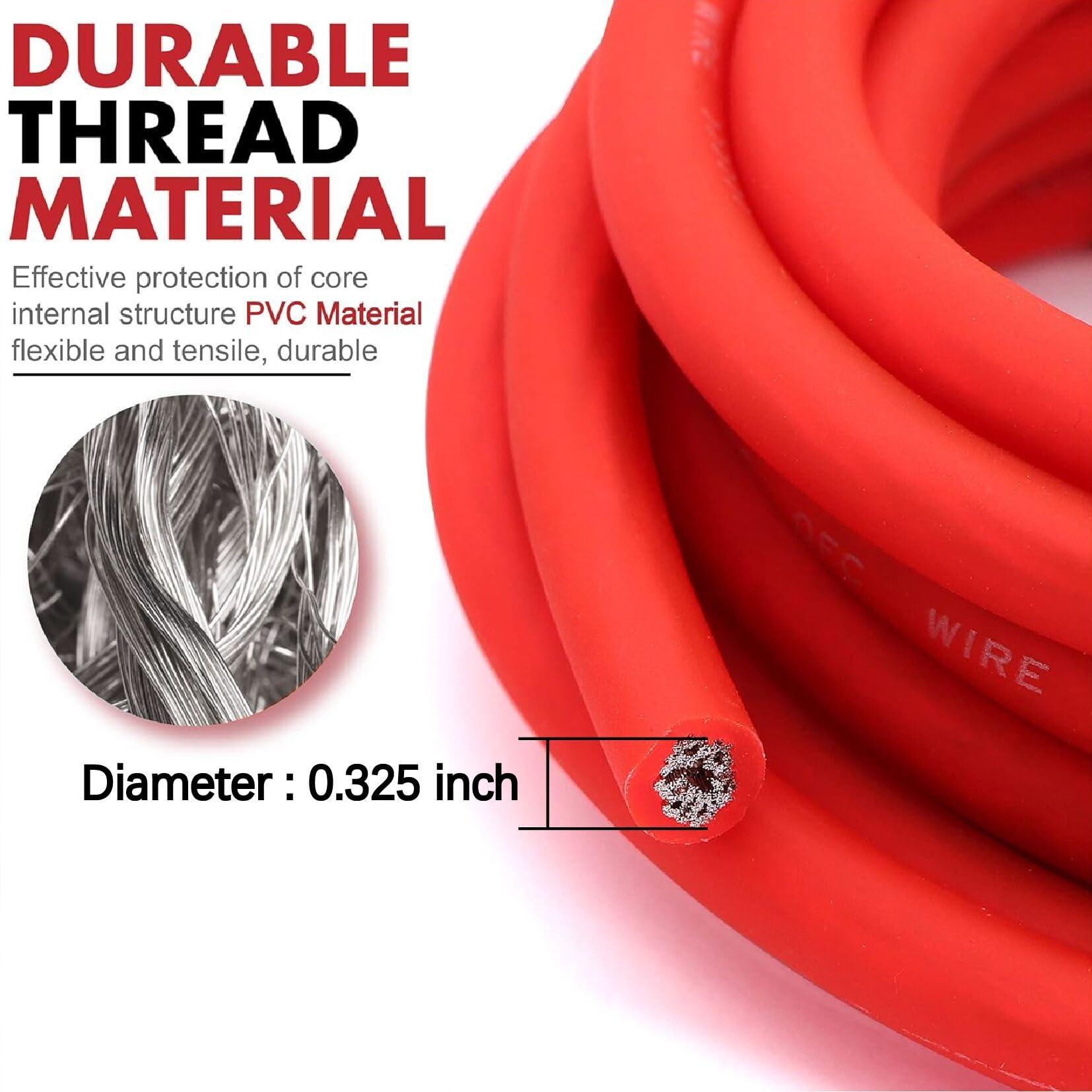 Jeemitery 0 Gauge Car Amp Wiring Kit up to 3000W Car Amplifier Installation Wiring Helps You Make Connections and Brings Power to Your Radio, Subwoofers Speakers