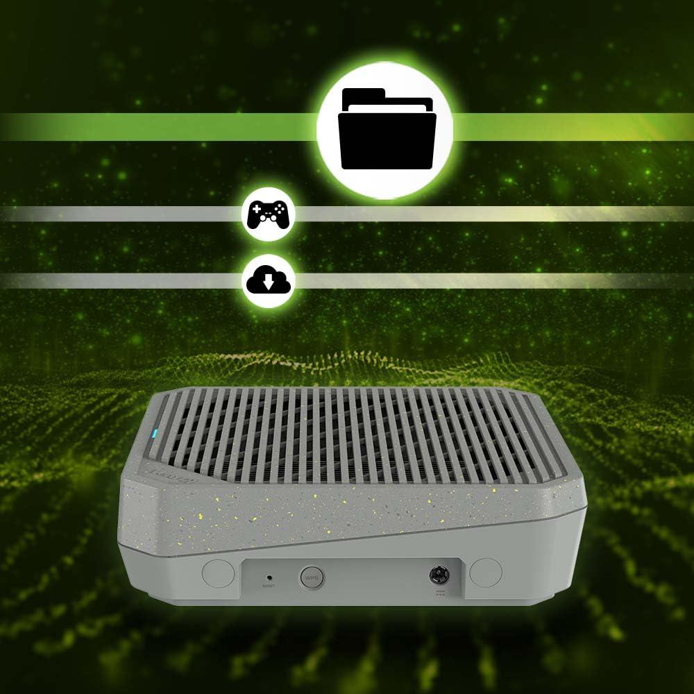 acer Acer Connect Vero W6m Wi-Fi 6E Mesh Router | Tri Band AXE7800 (2.4GHz/5GHz/6GHz) | Gigabit Speed (Up to 7.8Gbps) | Optimized Connectivity for PC or Console | 30% Post-Consumer Recycled