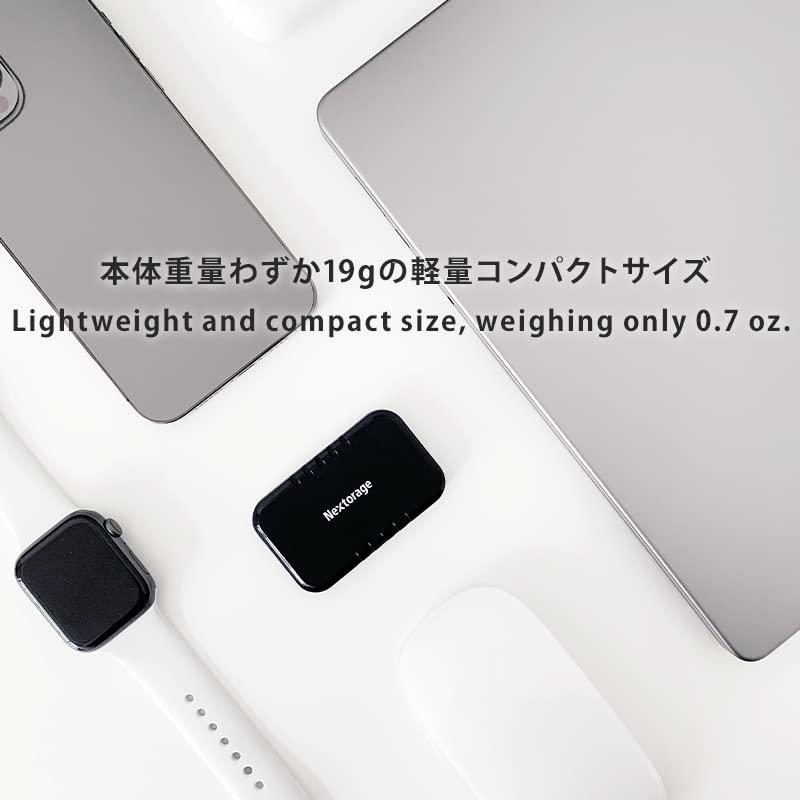 Nextorage Nextorage Japan 2TB USB3.2 Gen2 Poratable SSD NX-P2SE sereis Type-C Compact and Fast Speed (max Read 1000MB/s)