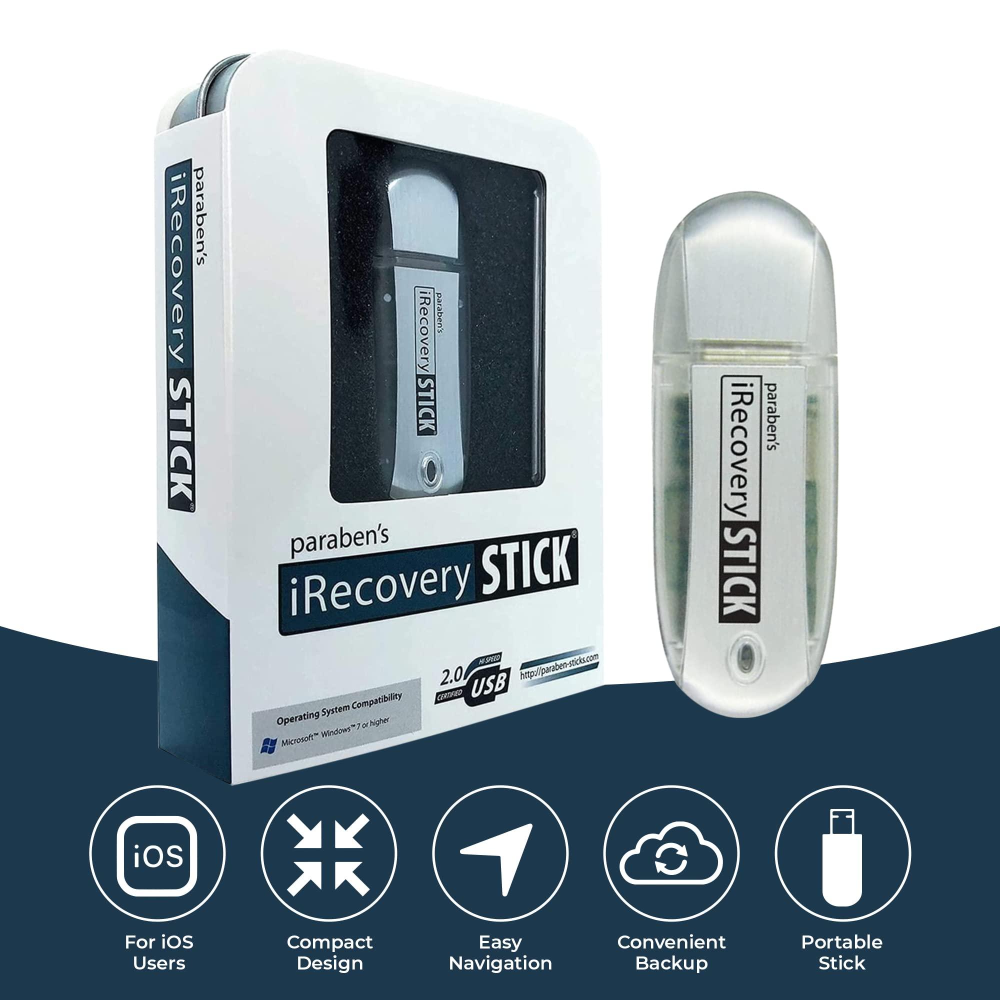 Spy-MAX Paraben Data iRecovery Stick for iPhone and iPad - Deleted Files Recovery & Backup Stick Compatible with Windows Software - Data Recovery Portable USB Flash Drive