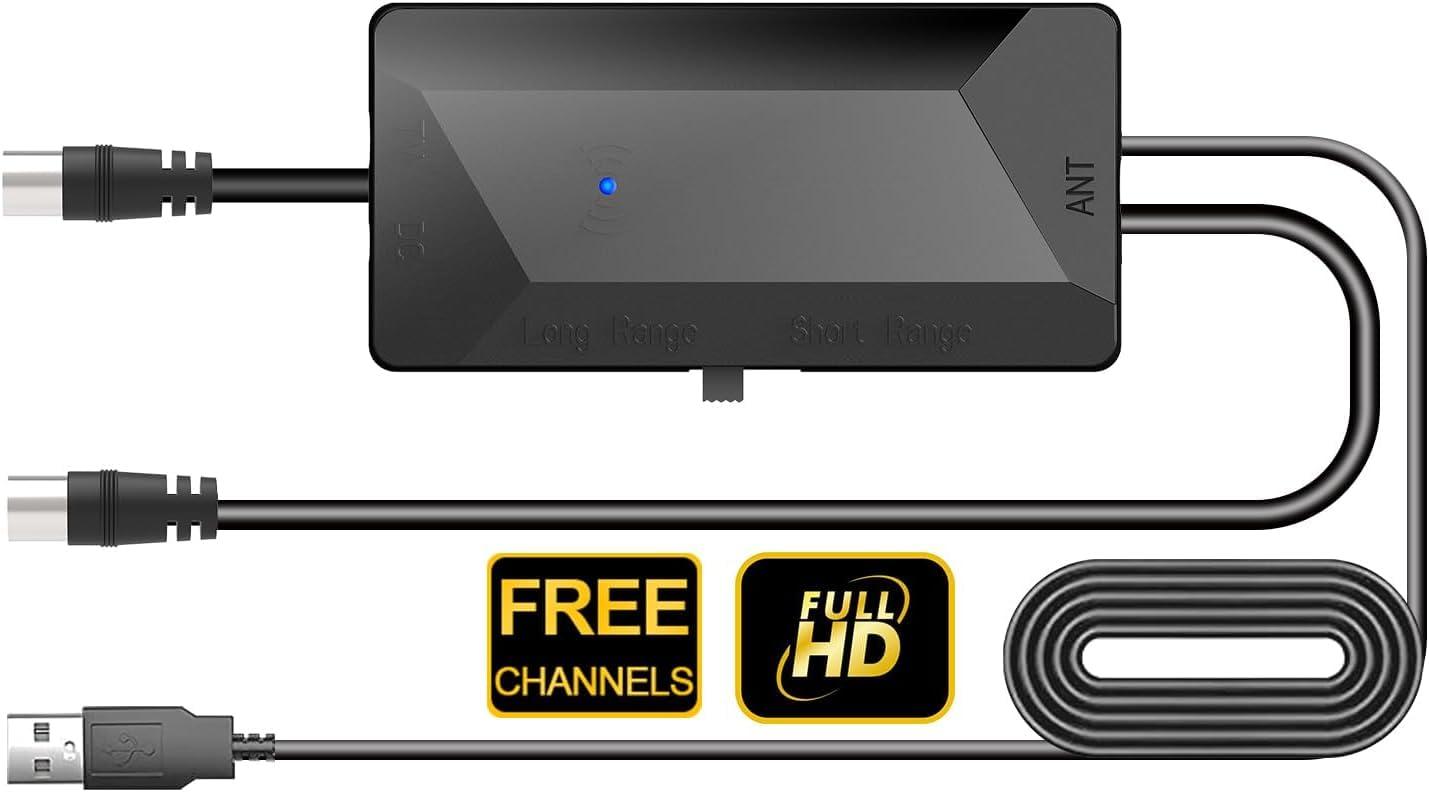 Generic QGClearSO TV Antenna Amplifier, 25dB High Gain Signal Booster for Digital TV Antenna Indoor Outdoor