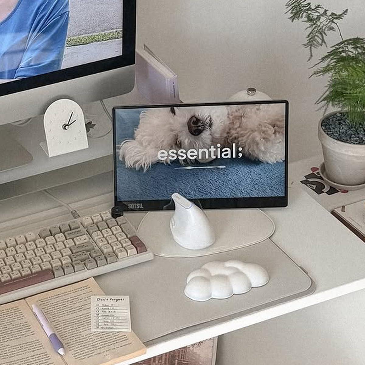 SOTSU SOTSU FlipAction Go 14" Premium Portable Monitor SFA14PMSV | Robust but Lightweight | Tempered Glass Cover | 1080p | 400 Nits | 100% sRGB | 5W | Super Versatile | USB C or Mini HDMI