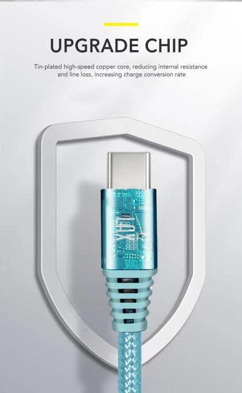 LAX Gadgets LAX Gadgets USB C Cable - Nylon Braided USB-C Charging Cable & Data Transferring - USB A to USB C Compatible, Google Pixel, Apple MacBook & Samsung Galaxy Phones - 6ft - Baby Blue (USBC6BLU)