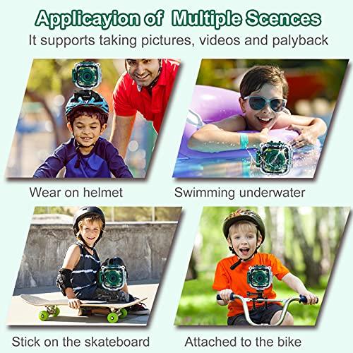 PROGRACE PROGRACE Waterproof Camera for Kids - Children Digital Video Camera Underwater Camera 1080P Toddler Sports Camera for Boys Birthday Camera Pool Toys Age 3 4 5 6 7 8 9 10 11 12