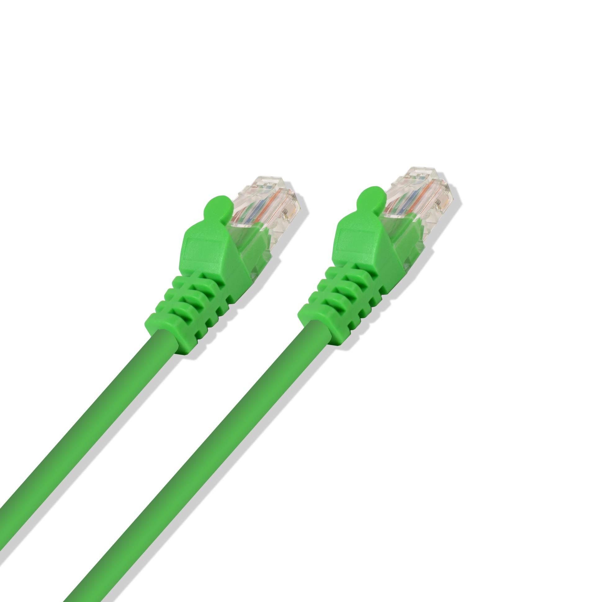 LOGICO LOGICO Green 7-Foot Premium Cat5e Patch LAN Ethernet Network Cable (10 Pack)