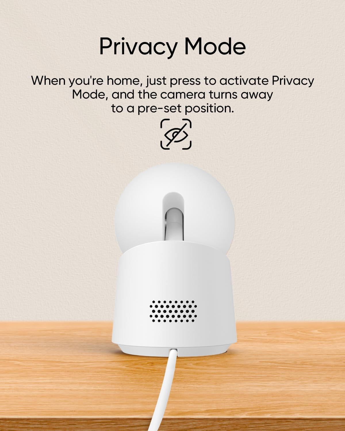 eufy Security eufy Security Indoor Cam C210, 1080p Resolution Security Camera with 360 PTZ, Plug-in Security Indoor Camera with 2.4G Wi-Fi, Human/Motion AI, Night Vision, AI Tracking (Renewed)