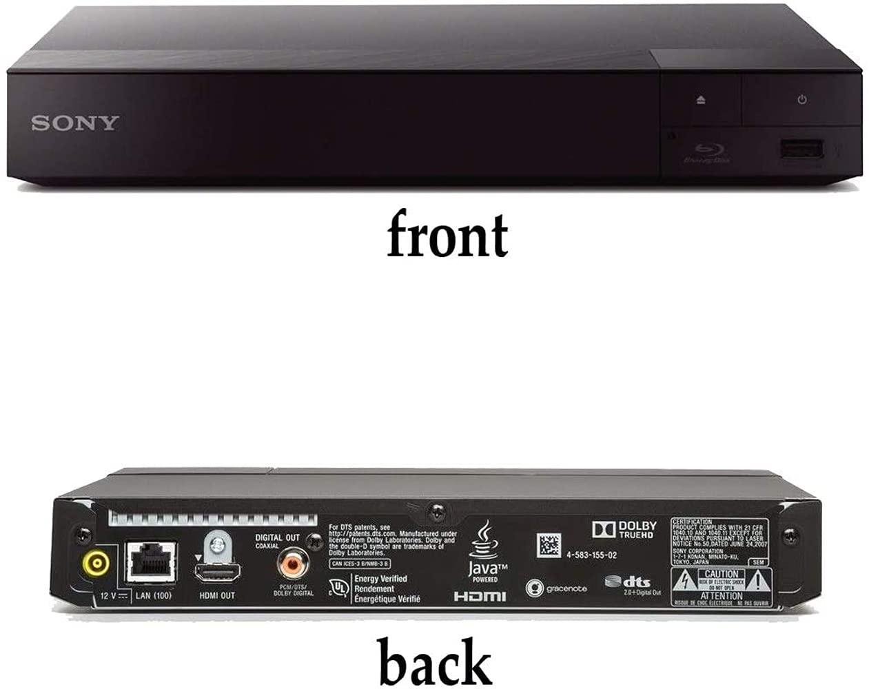 Sony Sony BDP-BX370 Blu-ray Disc Player with Built-in Wi-Fi and HDMI Cable with Ultra USB Flash Drive 64GB
