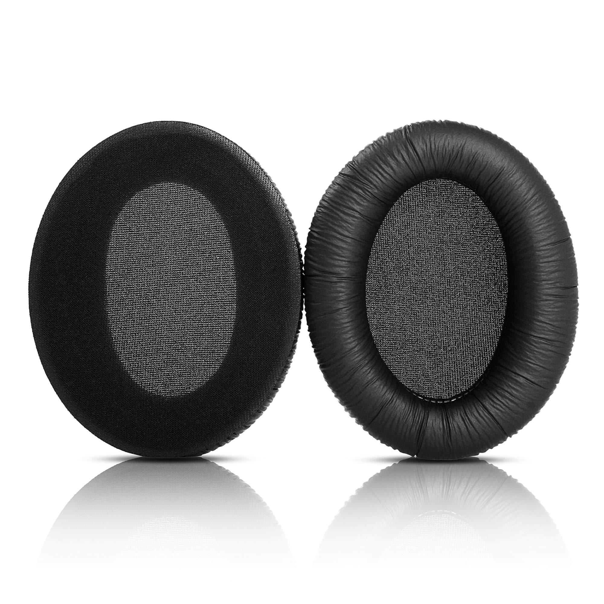 YDYBZB YDYBZB HD206 Ear Pads Ear Cushions Earpads Pillow Replacement Compatible with Sennheiser HD206 HD 206 HD201 HD 201 Headphones Wrinkled Leather Black