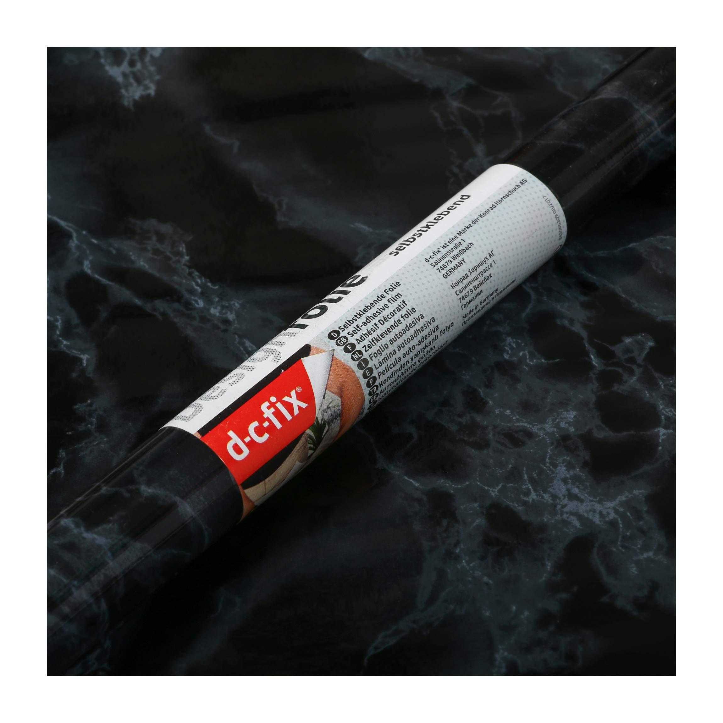 d-c-fix d-c-fix 346-8027 Decorative Self-Adhesive Film, Marble Black, 26\" x 78\" Roll