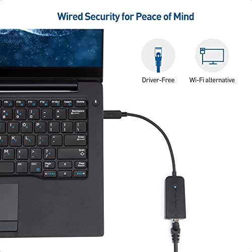 Cable Matters Cable Matters Plug & Play USB C to Ethernet Adapter with PXE, MAC Address Clone (Thunderbolt to Ethernet Adapter, Gigabit Ethernet to USB C) in Black - Compatible with MacBook Pro, XPS, Surface Pro