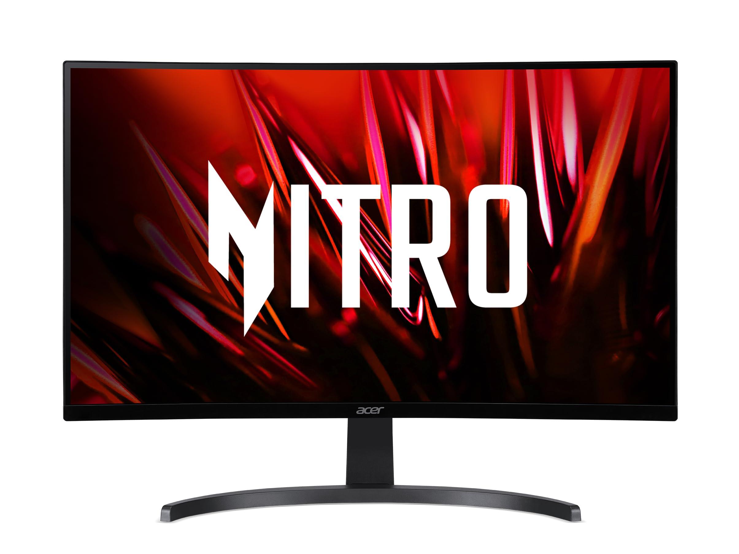 acer Acer Nitro 27" WQHD 2560 x 1440 1500R Curved PC Gaming Monitor | AMD FreeSync | 100Hz Refresh | 1ms VRB | Speakers | VESA Mountable | 1 x Display Port 1.2, 1 x HDMI 2.0 & 1 x HDMI 1.4 | ED273U Hbmiipx