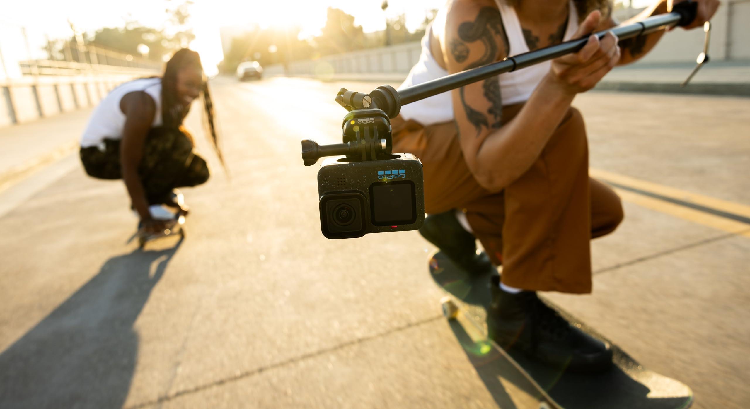 GoPro GoPro Extension Pole (Extends from 10" to 48") + Waterproof Shutter Remote - Official GoPro Accessory
