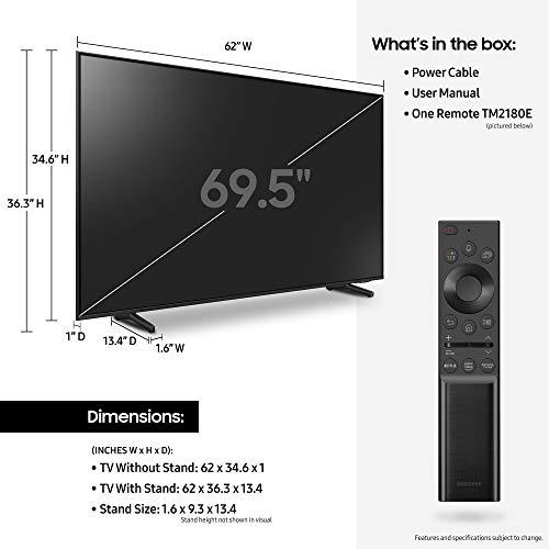 SAMSUNG SAMSUNG 70-Inch Class QLED Q60A Series - 4K UHD Dual LED Quantum HDR Smart TV with Alexa Built-in (QN70Q60AAVXZA, 2021 Model)