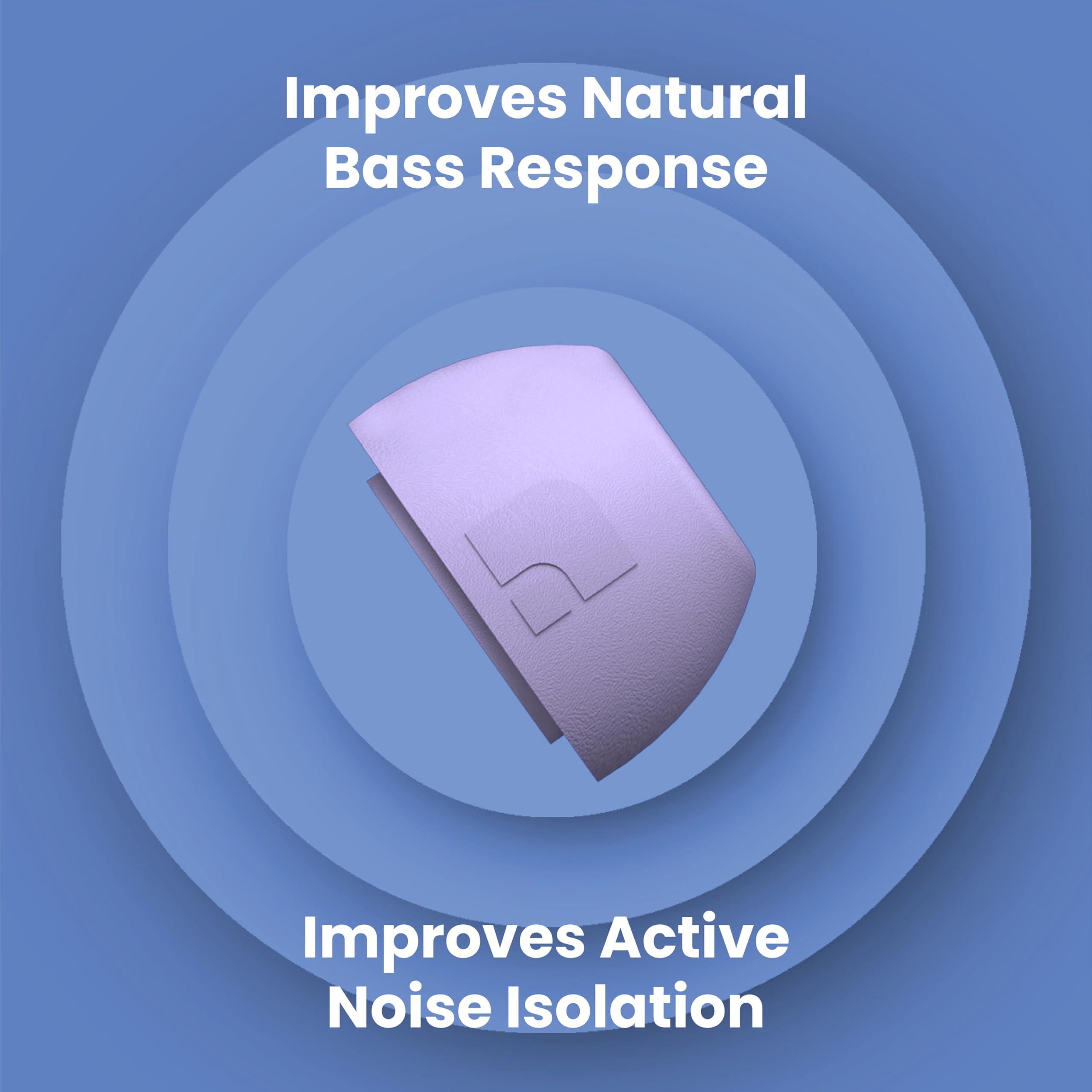 AutoLine Pro Foam Masters Ultra-Premium Memory Foam Ear Tips for AirPods Pro 1st & 2nd Gen | 3 Pairs | Black Magic Ver 6.0 | Secure | Comfort | Better Noise Cancel | Replacement Buds Lilac Purple, Assorted S/M/L