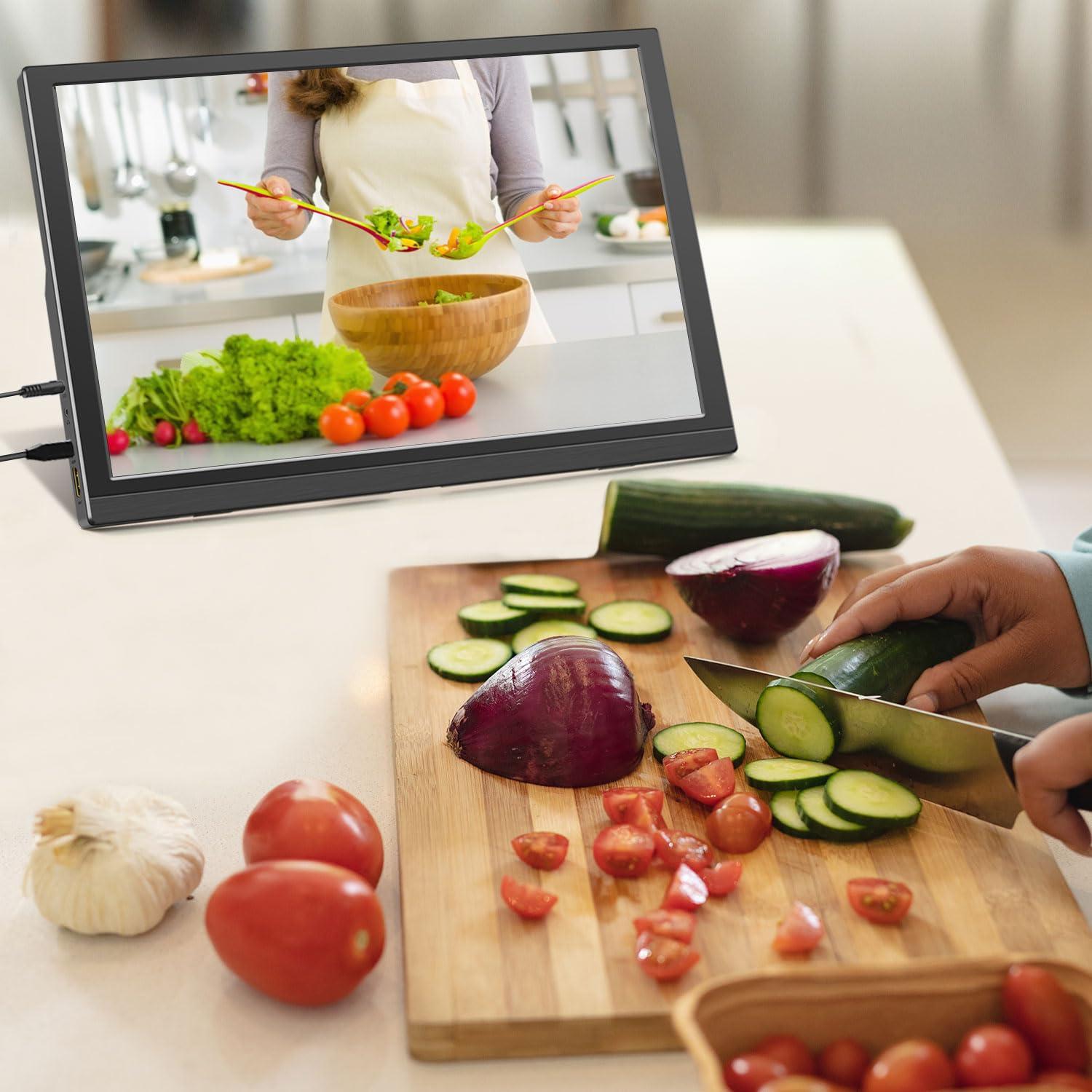 Lrtzcbi Lrtzcbi Portable Monitor 15.6 Inch, 1920x1080P FHD IPS Panel Laptop Monitor with USB C and HDMI Port, Portable Monitor for Laptop/PC/Phone/Switch/Raspberry pi