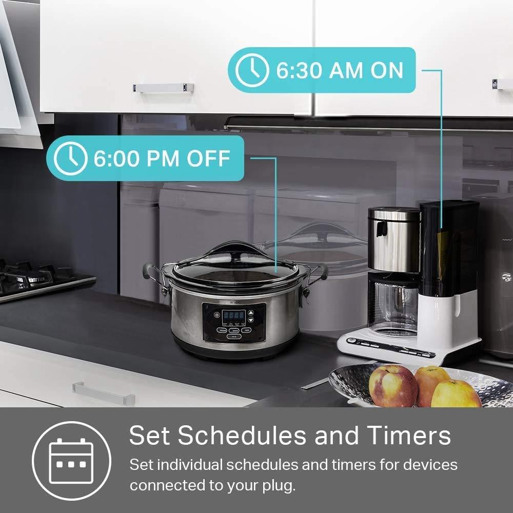 Kasa Smart Kasa Smart WiFi Plug by TP-Link - Smart Plug, No Hub Required, Works with Alexa and Google (HS100), white, 1 Pack