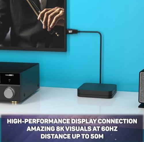 BZB GEAR BZB GEAR 8K Ultra HD HDMI 2.1 48Gbps Active Optical Cable - 75m/250ft - BG-CAB-H21A75