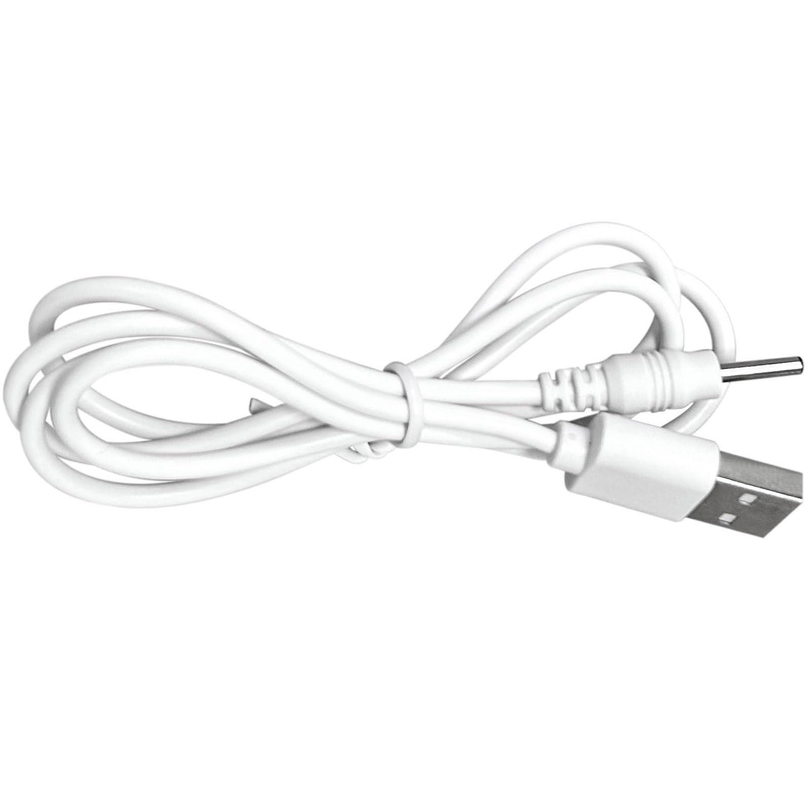 BabyValley BabyValley Charging Cable Replacement for Womanizer Pro 40 Barrel Jack USB Charger Cord for Womanizer Pro 40 Accessories (100cm, White, 1)
