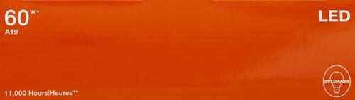 LEDVANCE SYLVANIA LED A19 Light Bulb, 60W Equivalent, Efficient 8.5W, Frosted, 5000K, Daylight - (79284), 4 Count (Pack of 1)