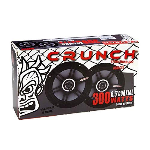 Crunch Crunch 300 Watts 6.5-Inch Coax Shallow 4 Ohms CS Speakers (2 Pack) | CS-65CXS