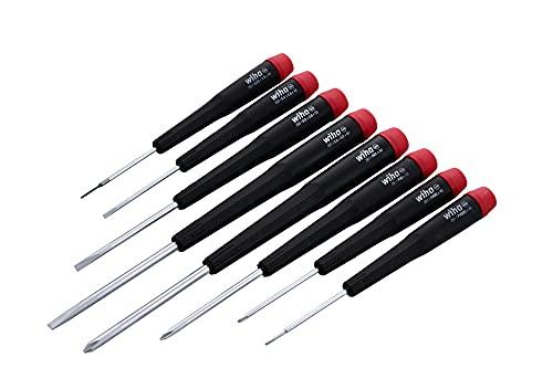 Wiha Wiha 26199 Slotted and Phillips Screwdriver Set in Rugged Canvas Pouch, 8 Piece