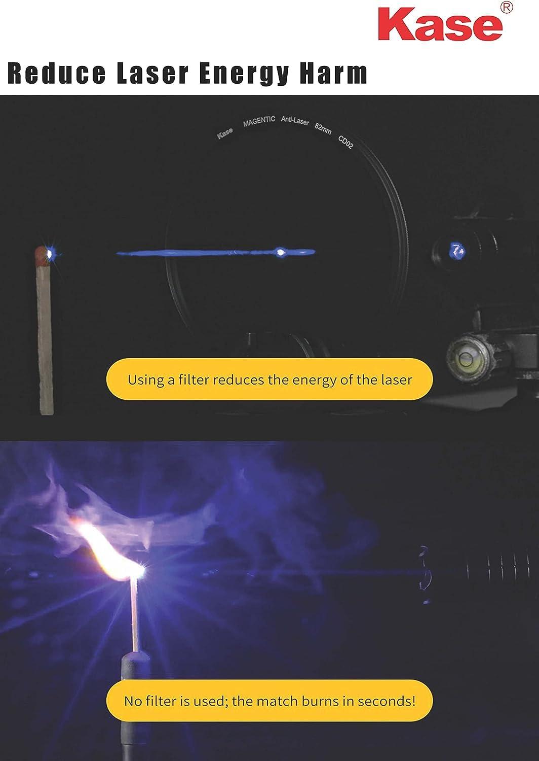 Kase Kase Wolverine 67mm Anti-Laser Protection Filter Magnetic Shockproof Tempered Optical Glass Incl Adapter