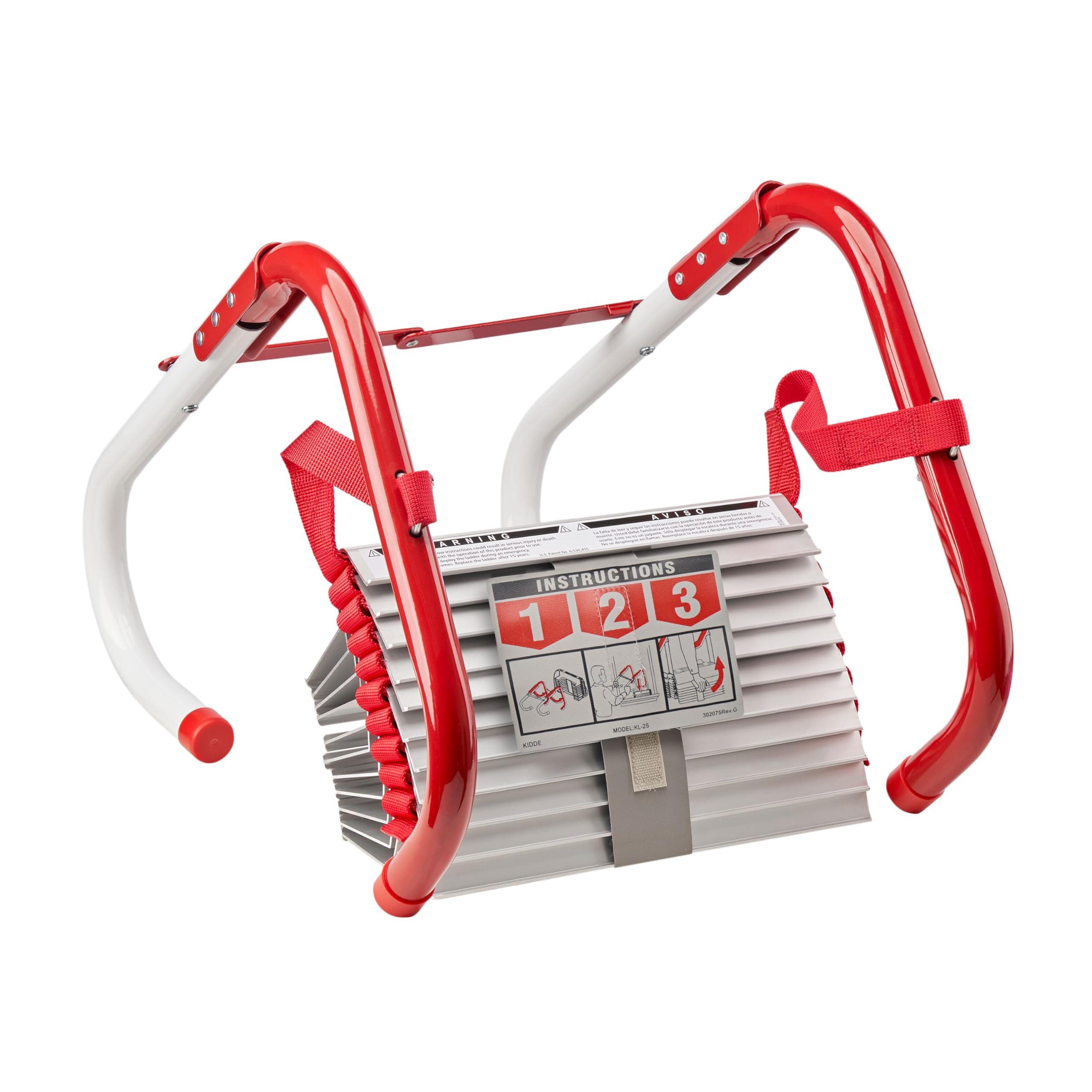 Kidde Kidde Fire Escape Ladder, 2-Story Rope Ladder, Extends to 13-Feet, Anti-Slip Rungs