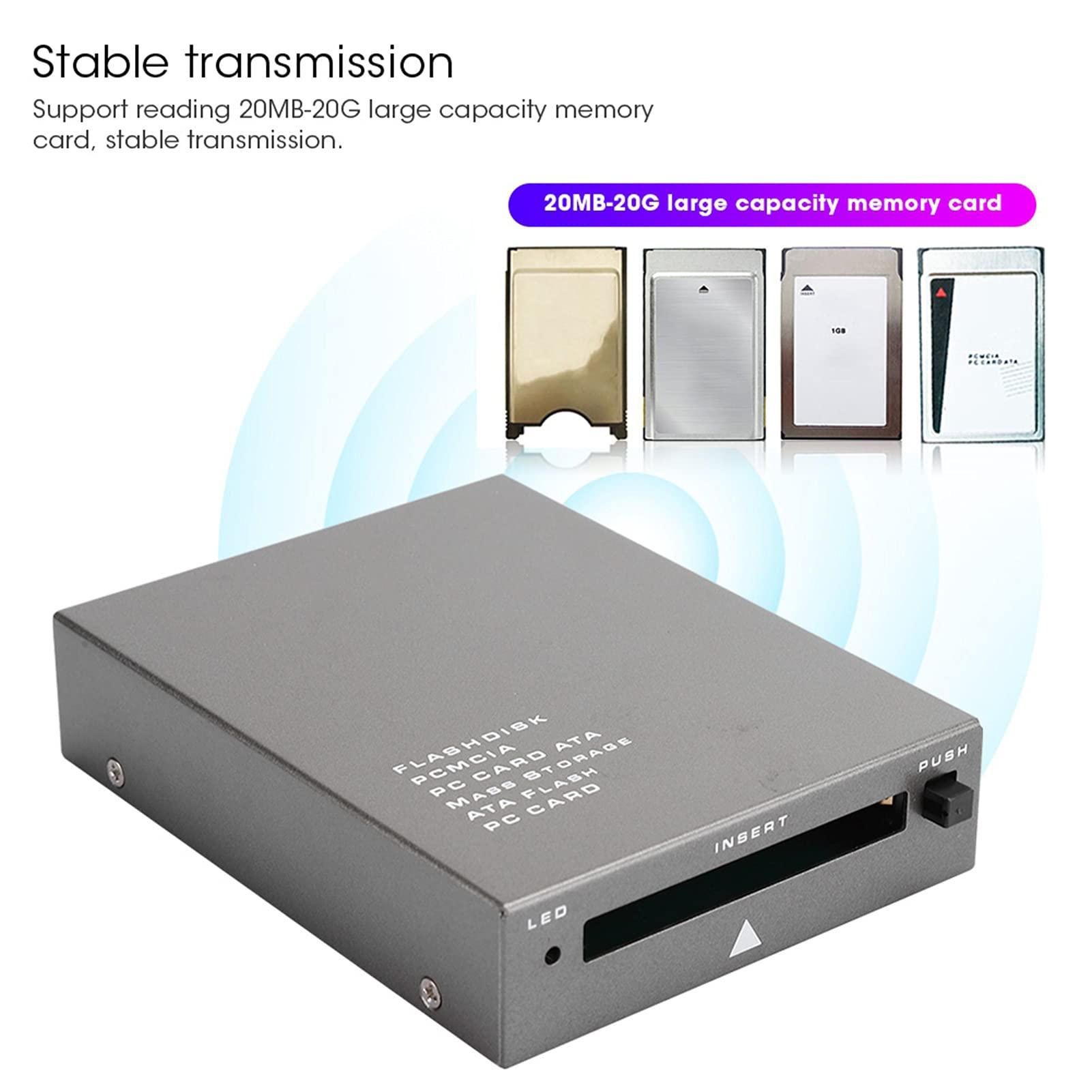 Acogedor USB 2.0 PCMCIA Card Reader, USB2.0 Interface to PC Card ATA, PCMCIA, PC Card Memory Card Reader Support 20MB-20G, Plug and Play, Hot Swap