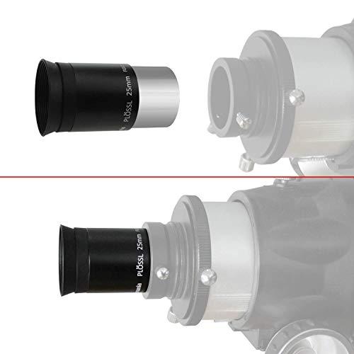 Astromania Astromania 1.25" 25mm Plossl Telescope Eyepiece - 4-Element Plossl Design - Threaded for Standard 1.25inch Astronomy Filters