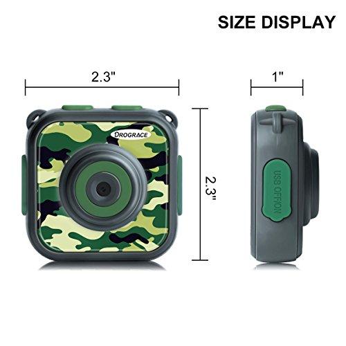 PROGRACE PROGRACE Waterproof Camera for Kids - Children Digital Video Camera Underwater Camera 1080P Toddler Sports Camera for Boys Birthday Camera Pool Toys Age 3 4 5 6 7 8 9 10 11 12