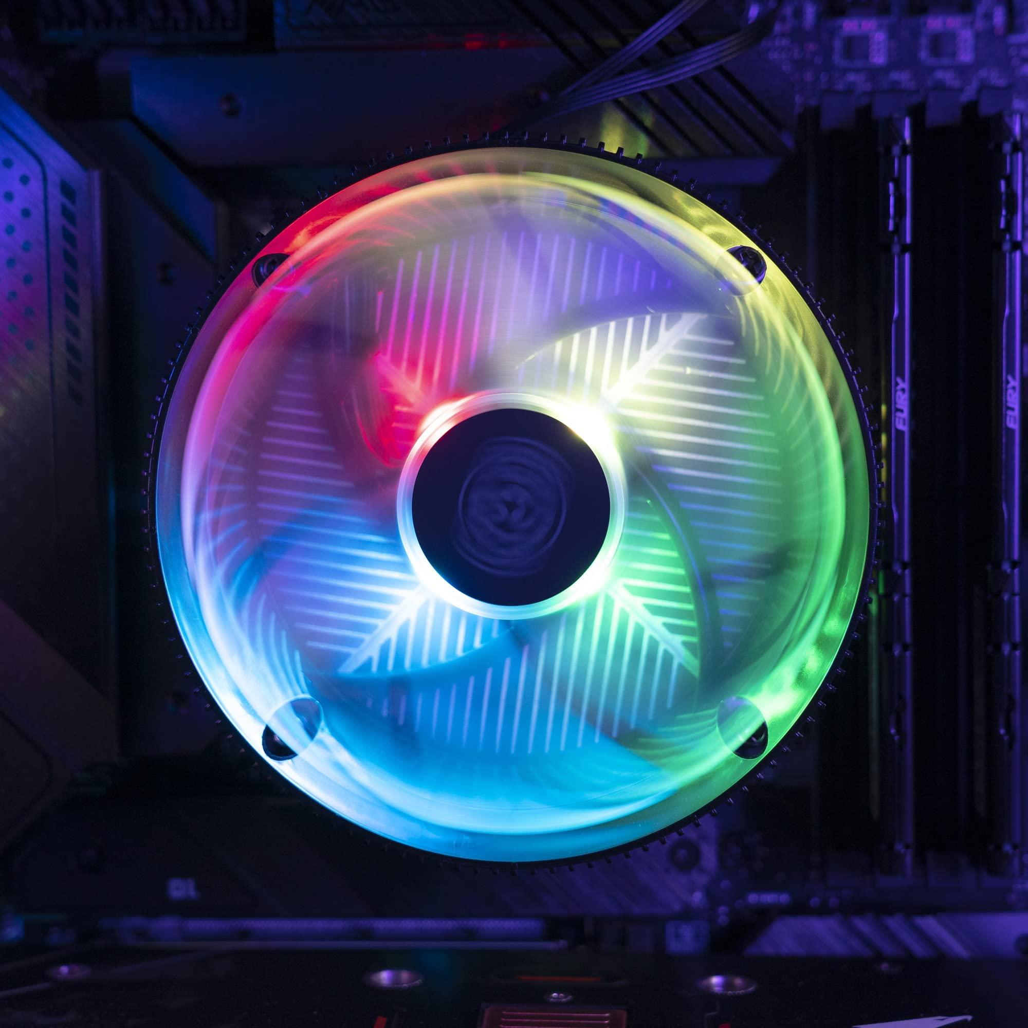 Cooler Master Cooler Master i70C CPU Air Cooling System for Intel LGA 1700 Sockets - 70mm Low-Profile, Aluminium & Copper Heatsink, Quiet 120mm PWM Fan (37.08 CFM, 1.33 mmH2O, 28 dBA, 650-1800 RPM), ARGB Compatible