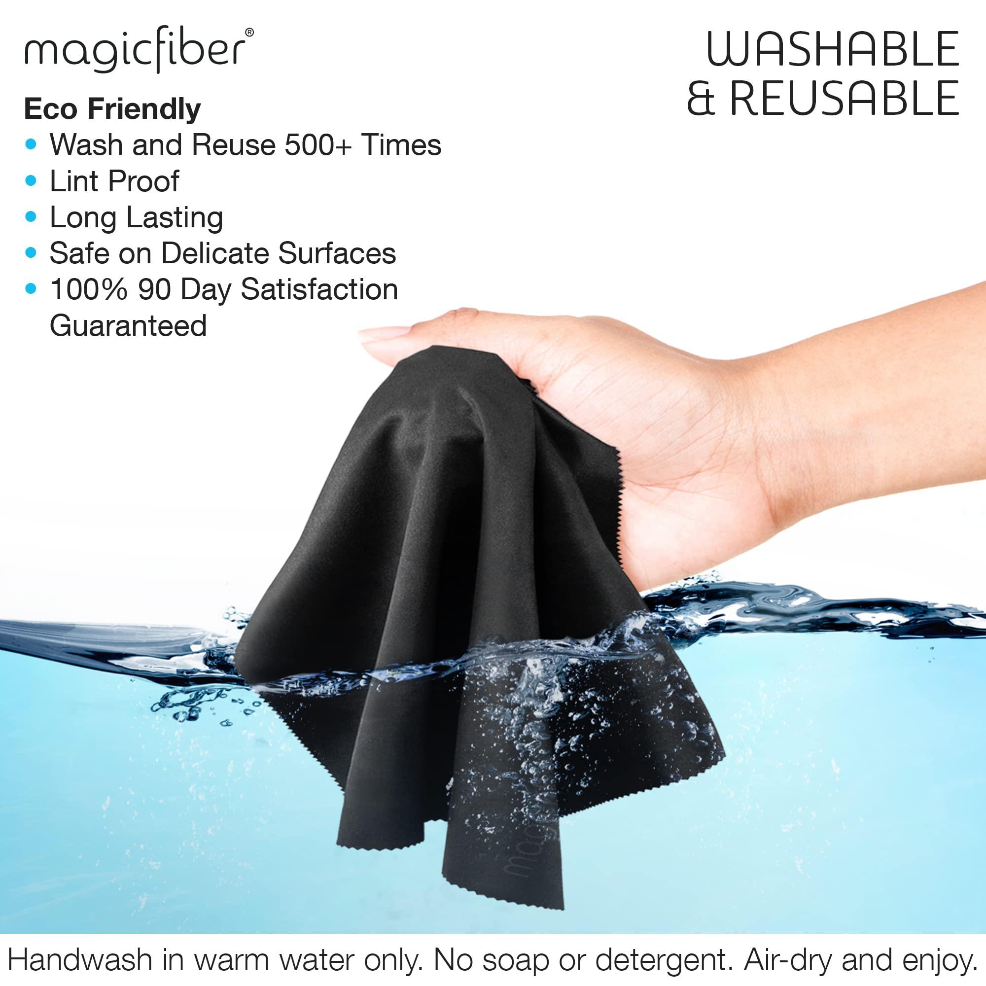 MagicFiber MagicFiber Microfiber Cleaning Cloths, 2 Pack - Premium Cloth for Glasses, Lens, Screens & More