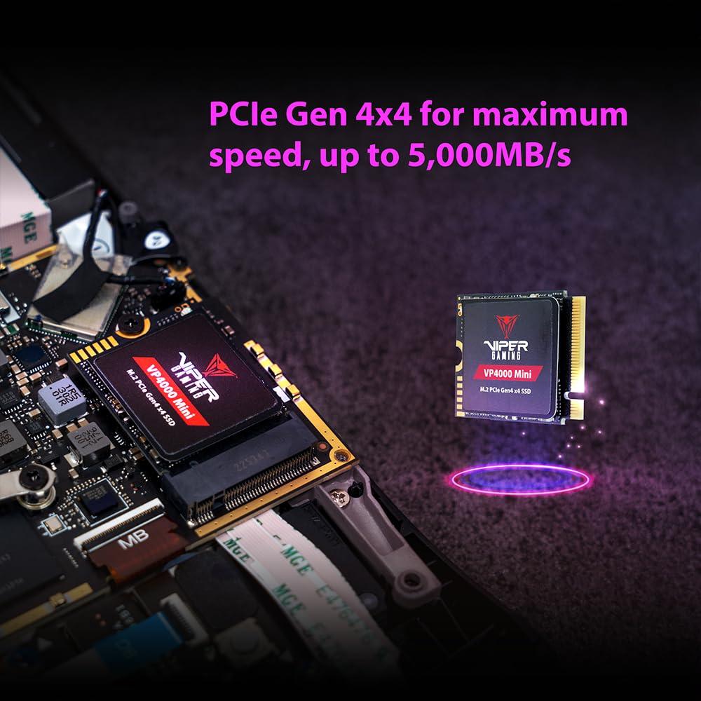 Patriot Memory Patriot Memory Viper VP4000 Mini 1TB M.2 2230 PCIe Gen4 x4 SSD - Solid State Drive - VP4000M1TBM23