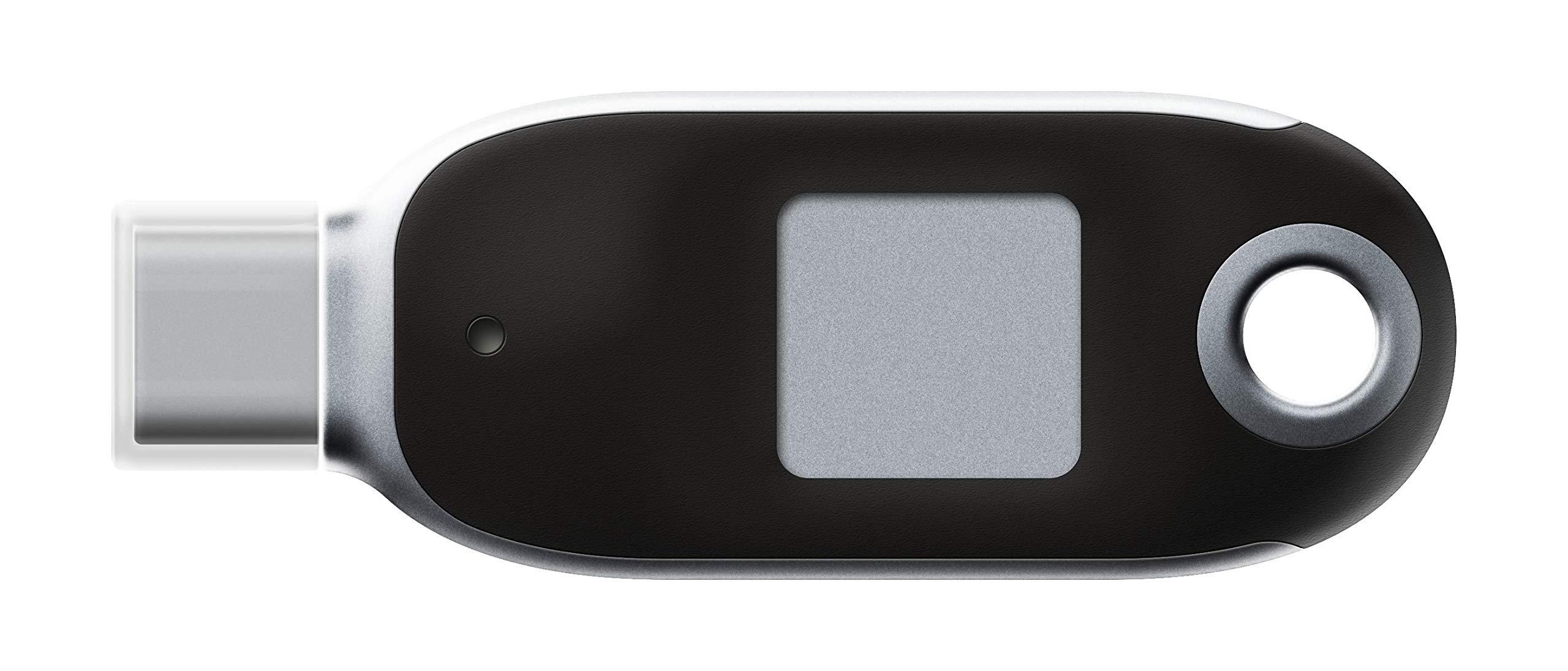 FeiTian FEITIAN BioPass K26 USB-C Security Key Fingerprint Sensor, FIDO2 & U2F Certified -NFC Biometric Two-Factor Authenticator for Windows, Mac, Android Prevent Account Takeovers & Secure Logins