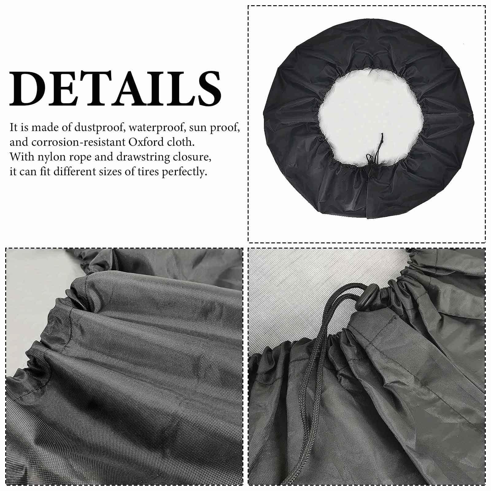 DirectNine Basics Wolf Galaxy Spare Tire Cover Waterproof Wheel Cover Durable Protectors Fits for Most Vehicle 34inch