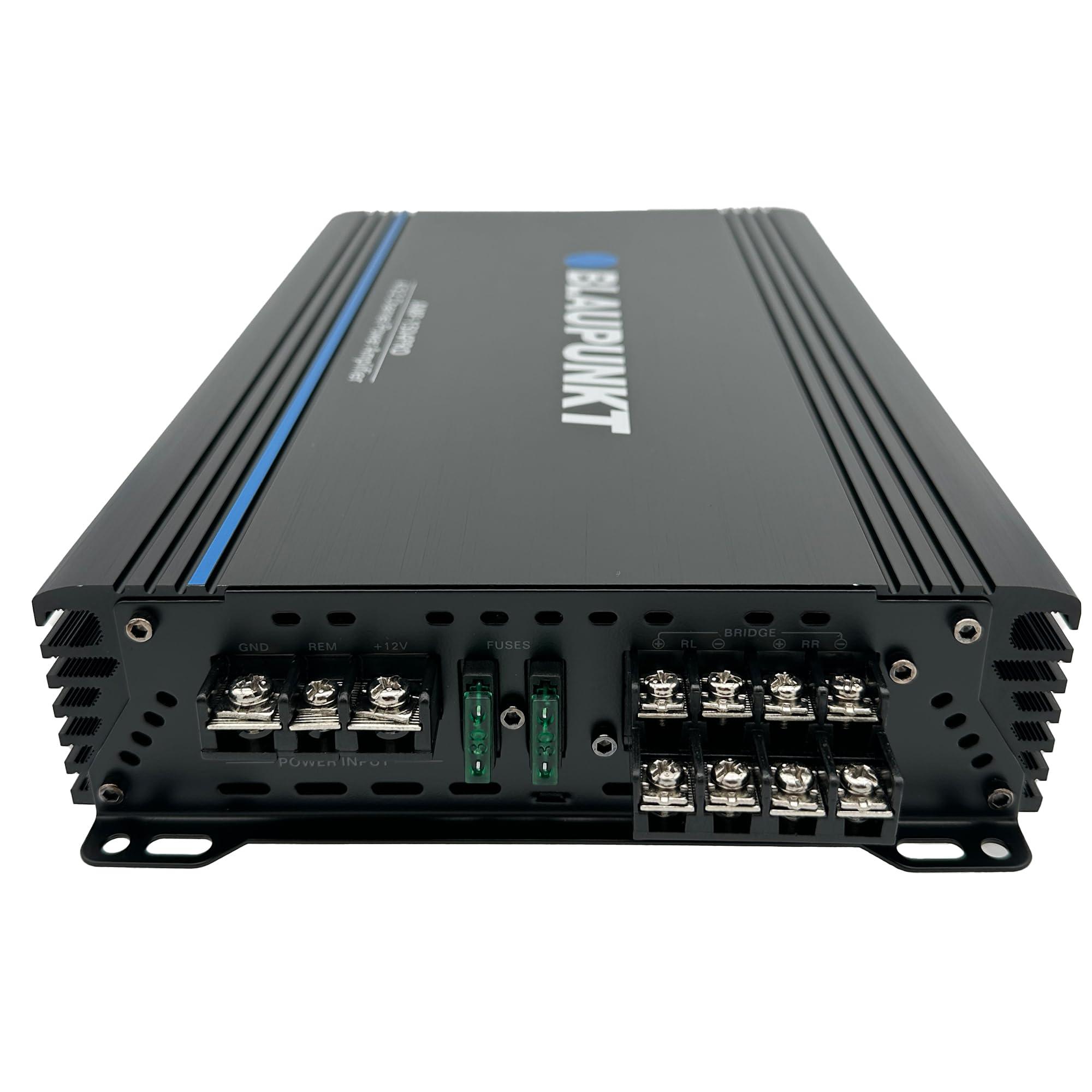 BLAUPUNKT BLAUPUNKT 1504PRO Car Audio 4/3/2-Channel Full Range 2 Ohm Stable Amp Amplifier 1500 Watts Max | Slim and Compact