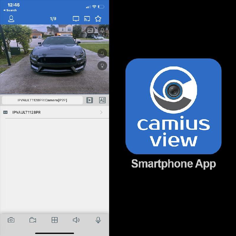 Camius Camius 4K PoE 320 Mbps 16 Channel NVR Security Camera System with 8 2K Indoor Outdoor Security Cameras, 4TB HDD (Expandable) I IP Cameras with Audio, Motion, Sound, AI Detection
