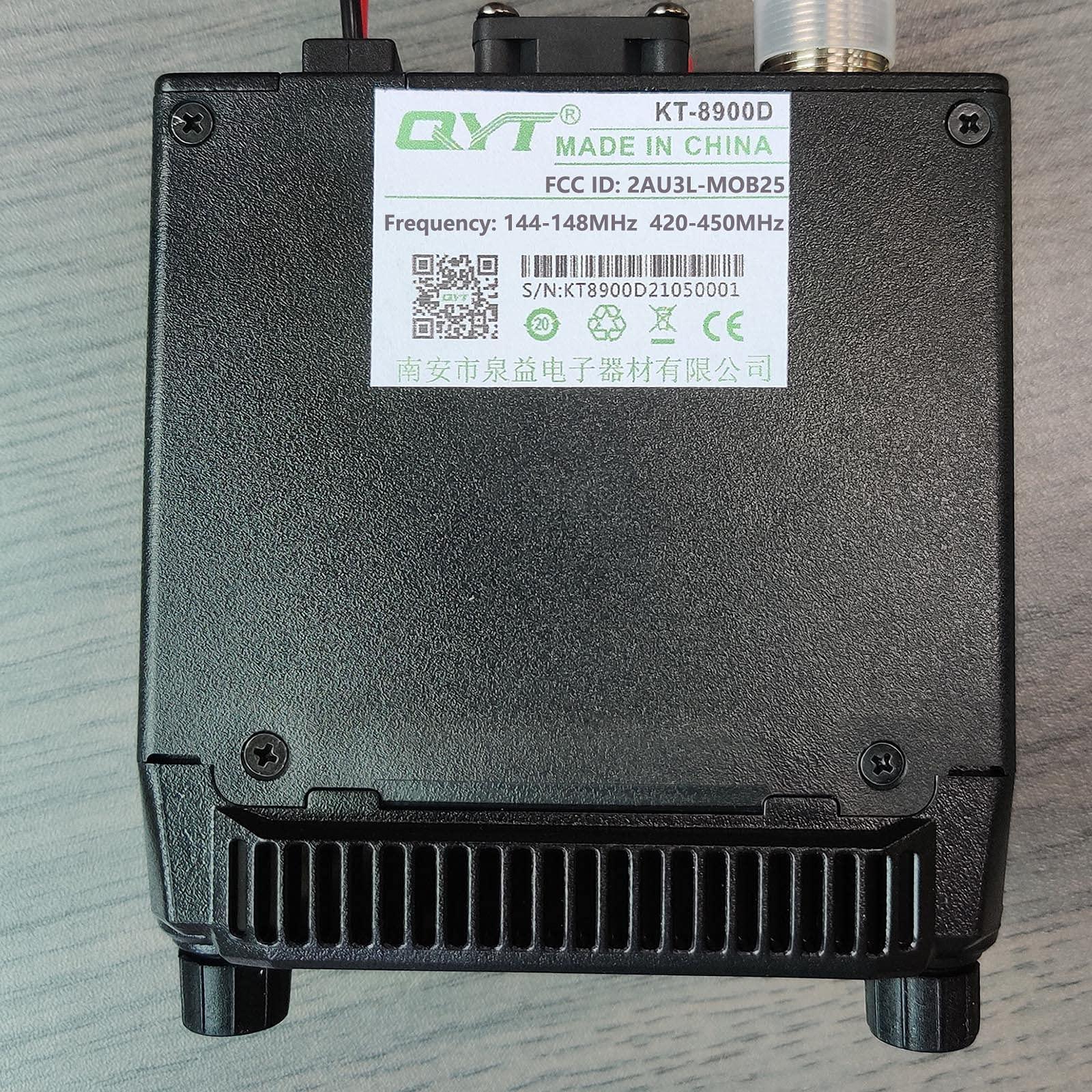 QYT QYT KT-8900D Mobile Transceiver 25W VHF 144-148MHz UHF 420-450MHz Dual Band Quad Standby Mini Car Radio