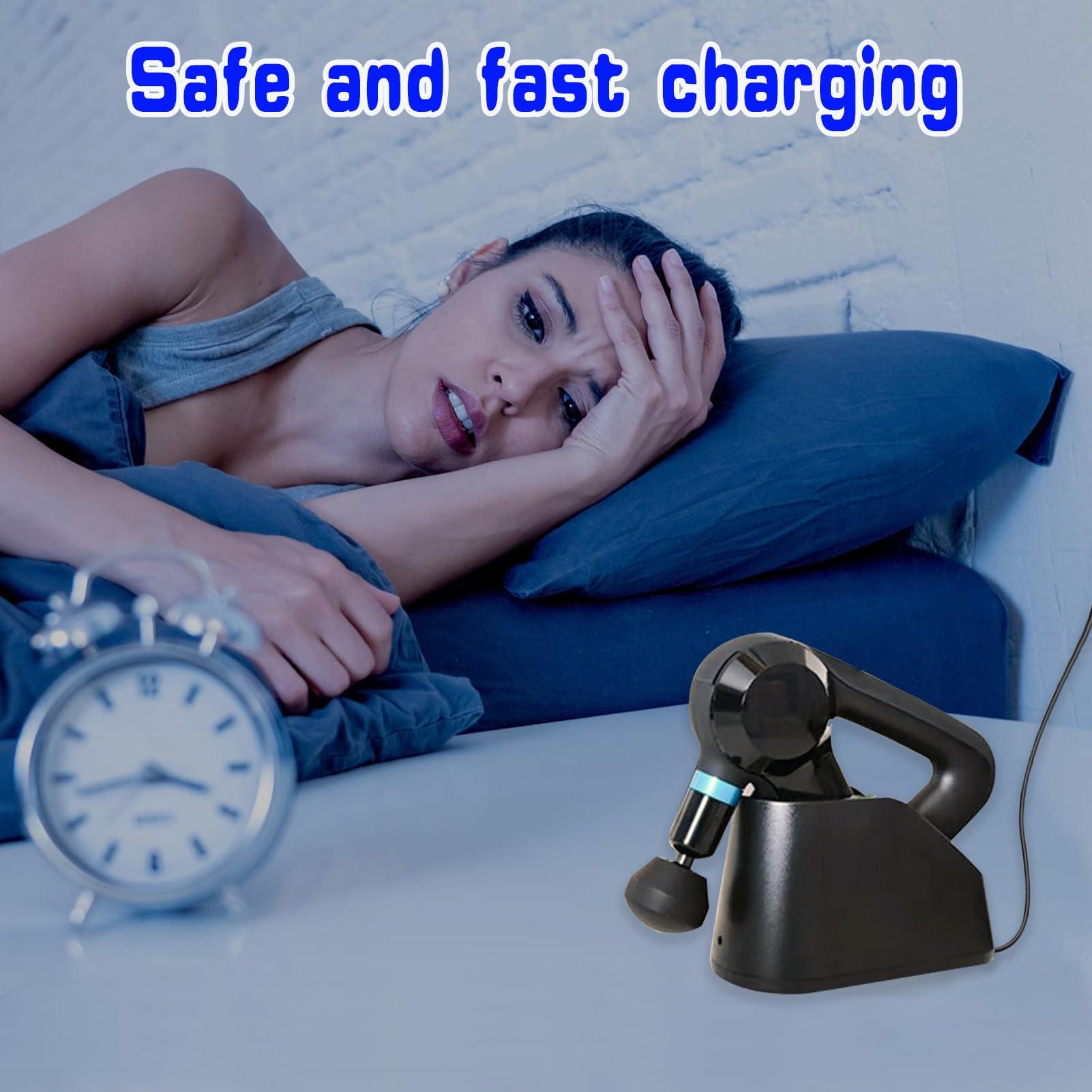 SEEHOM 15V Charger Replacement for Theragun Mini/Theragun Prime Massage Gun 6.6FT AC/DC Charging Cable Power Supply Adapter Cord Black