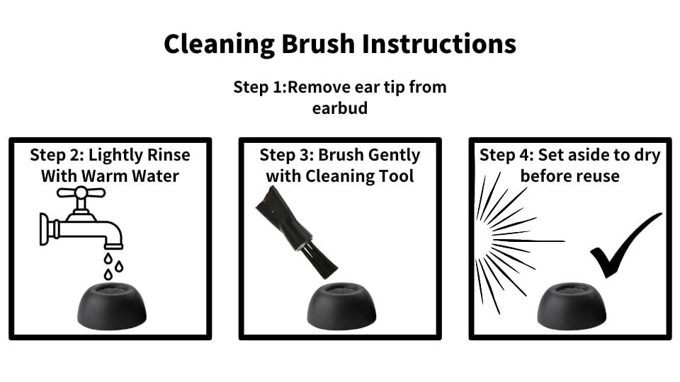 COMPLY Comply Foam New TrueGrip Premium Memory Foam Ear Tips for Samsung Galaxy Buds2 Pro Earbuds, Medium Black, 3 Pairs, Superior Noise Isolation, Increased Comfort, Secure in-Ear Fit, with Cleaning Tool