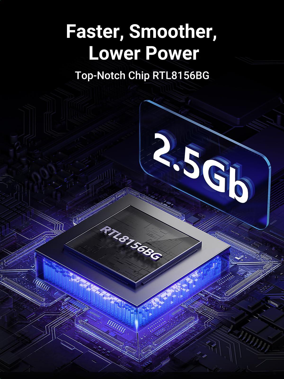 UGREEN UGREEN USB to Ethernet Adapter 2.5Gb Bundle with USB 3.2 to Ethernet Adapter 5-in-1 USB C Hub Ethernet