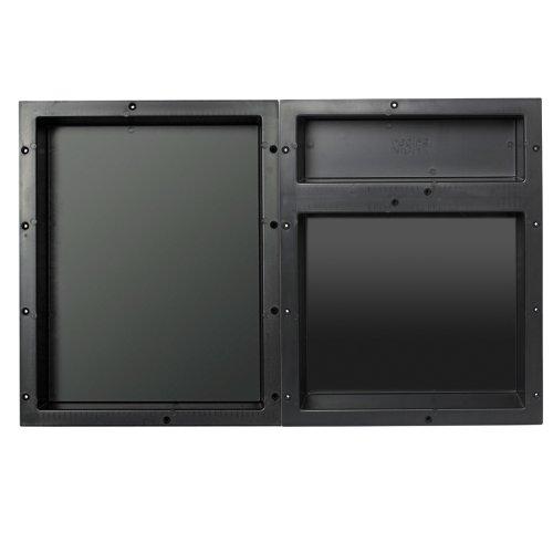 Tile Redi USA Redi Niche Triple Niche Recessed Shower Shelf- Black, Three Inner Shelves , 32-Inch Width x 20-Inch Height x 4-Inch Depth